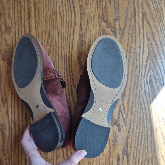 NWOB Birdies Brown Velvet Jeweled Smoking Loafer Size 9.5 - Picture 12 of 16